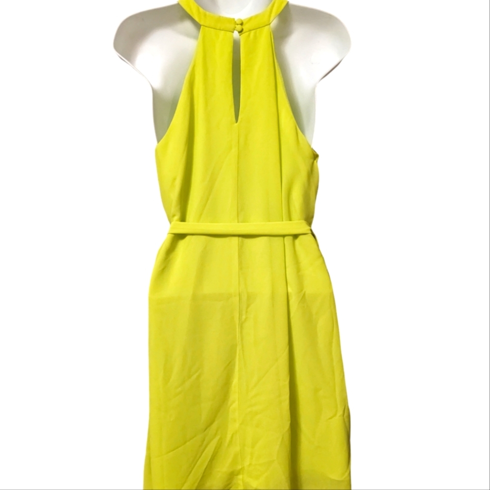 NEW Naked Zebra Lt. Lime Green Sleeveless Halter Neck Sz. S NWT - Picture 3 of 12